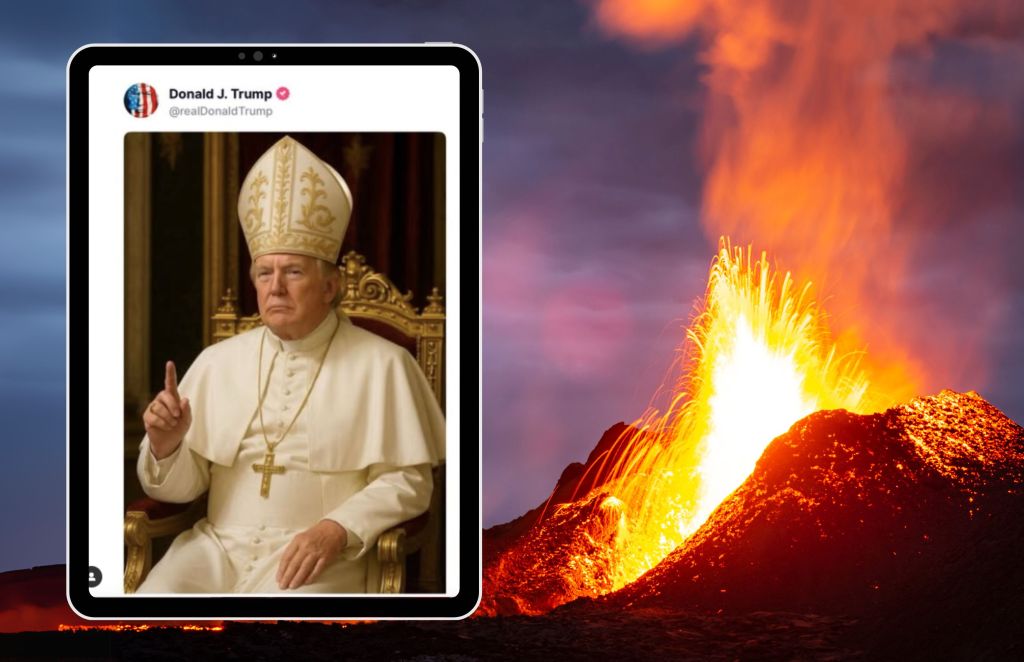 Blasphemy or Innocent Joke? Social Media Erupts After Trump Posts AI Photo of Himself as&nbsp;Pope