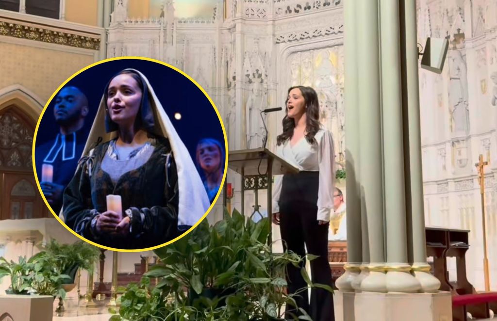 Star Actress of ‘Bernadette: The Musical’ Spotted Gloriously Singing in Historic Chicago Catholic Church